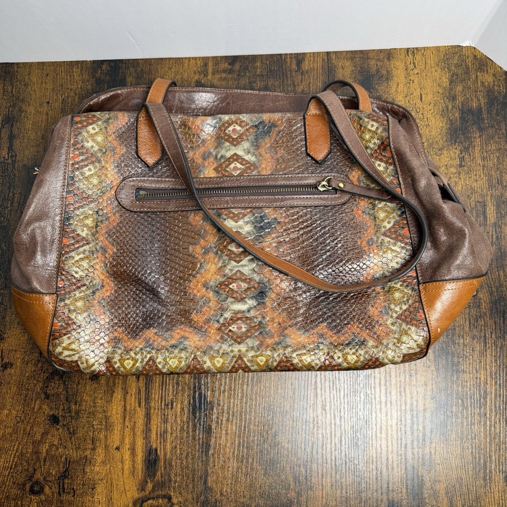 Vintage Sharif Couture Leather Purse Handbag Studded Western Skin - Picture 4 of 7